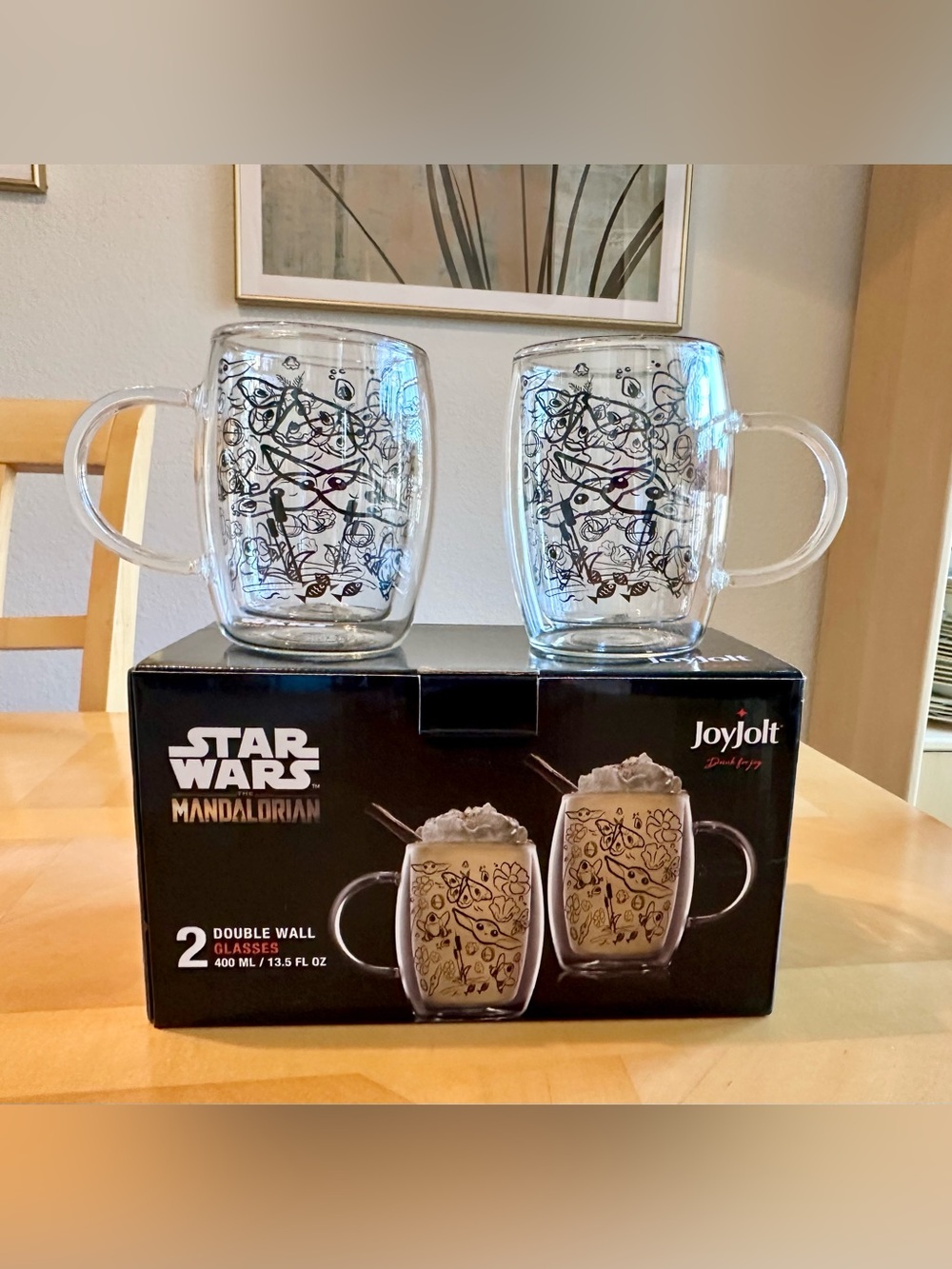 The Mandalorian Prem. Double Wall Glass Set Borosilicate Star Wars Collector Ed.